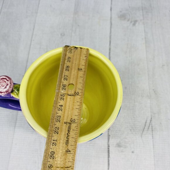 Certified International Sue Zipkin TEA GARDEN  Flowers Scrolls 18oz Ceramic Mug - Picture 8 of 14